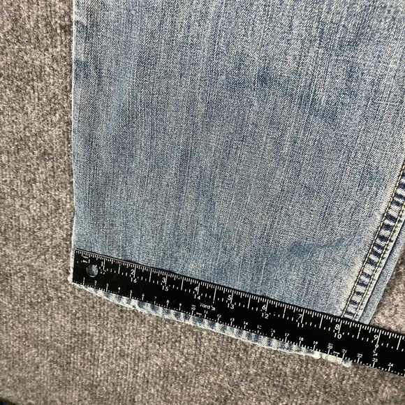 Old Navy Jeans Womens 6 Short Light Wash Distressed Boy-Cut Low Waist Denim - Picture 2 of 9